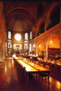 Actuelle salle de lecture de la bibliothque de Dijon